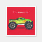 Serviette En Papier Monster Truck Thunder_Cove (Devant)