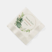 Serviette En Papier Monstère géométrique vert or Tropical Feuille (Coin)