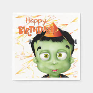 Serviette En Papier Monstre de Frankenstein Anniversaire Halloween