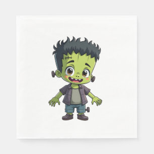 Serviette En Papier Monstre de Frankenstein � Chemise de dessin animé