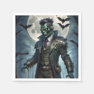 Serviette En Papier Monstre de Frankenstein Steampunk Halloween