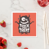 Serviette En Papier Monstre d'Halloween (En situation)