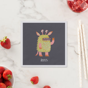 Serviette En Papier Monstres amusants