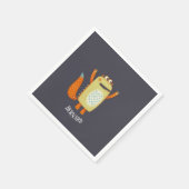Serviette En Papier Monstres amusants (Coin)