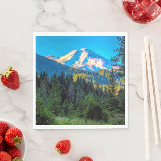 SERVIETTE EN PAPIER MONT SHASTA (En situation)