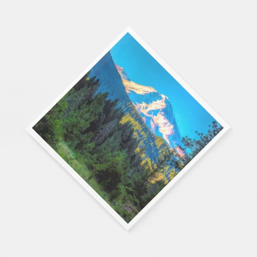 SERVIETTE EN PAPIER MONT SHASTA (Coin)
