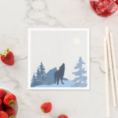 Serviette En Papier Montagne Wolf (En situation)