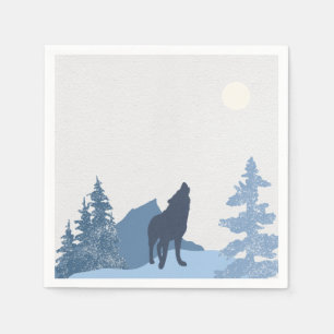 Serviette En Papier Montagne Wolf