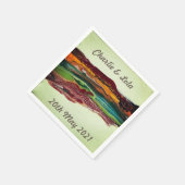 Serviette En Papier Montagnes Abstraites (Coin)