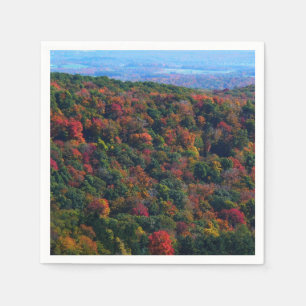 Serviette En Papier Montagnes Appalaches en automne
