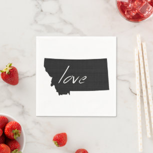 Serviette En Papier Montana Love Papier Partie Napkins