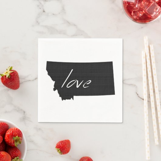 Serviette En Papier Montana Love Papier Partie Napkins (En situation)