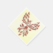Serviette En Papier Montées rouges de Phoenix (Coin)