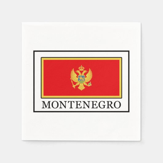 Serviette En Papier Monténégro (Devant)