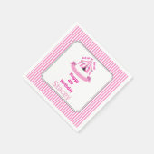 Serviette En Papier Montez ! Montez ! Cirque Anniversaire Pink (Coin)