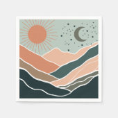 Serviette En Papier Monts Sun & Moon (Devant)