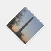 Serviette En Papier Monument de Washington au coucher du soleil (Coin)
