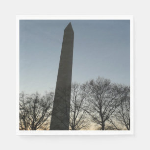Serviette En Papier Monument de Washington dans le paysage d'hiver II