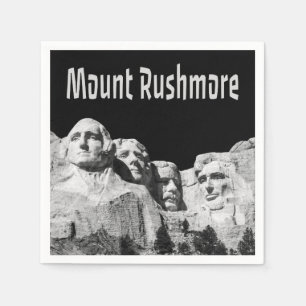 Serviette En Papier Monument national du Mont Rushmore Dakota du Sud