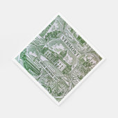 Serviette En Papier Monuments du papier du Vermont  (Coin)