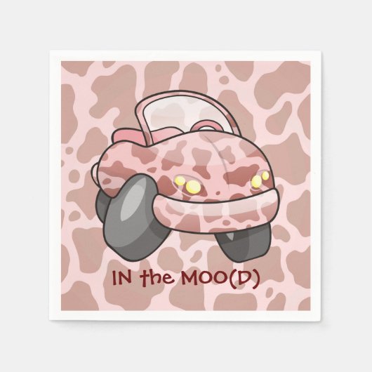 Serviette En Papier Moo Car (Devant)