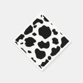 Serviette En Papier Moo Cow Spots Imprimer Black & White Anniversaire  (Coin)