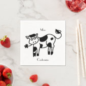 Serviette En Papier Moo Cow Thunder_Cove (En situation)