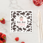 Serviette En Papier Moo Moo I'm Turin Two Cow 2nd Birthday Party (En situation)