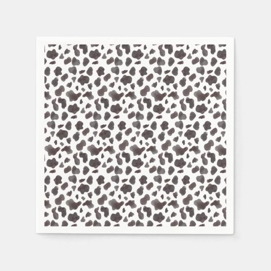 Serviette En Papier Moo Moo Vache Imprimer ferme Anniversaire fête (Devant)