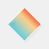 Serviette En Papier Mood Gradient Mariage Ciel tropical ID741 (Coin)