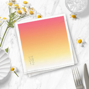 Serviette En Papier Mood Gradient Mariage Hot Summer ID741