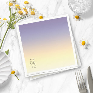Serviette En Papier Mood Gradient Mariage Indigo Sunset ID741