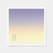 Serviette En Papier Mood Gradient Mariage Indigo Sunset ID741 (Devant)