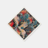 Serviette En Papier Moody Blue Fern Feuille - Découpage botanique (Coin)