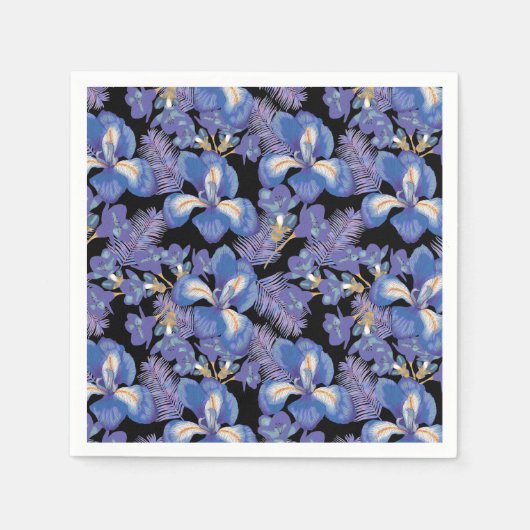 Serviette En Papier moody iris (Devant)