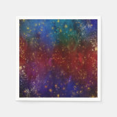 Serviette En Papier Moody Ombre | Psychedélique Grunge Gold Stardust (Devant)