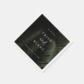 Serviette En Papier Moody Tropics Mariage (Coin)