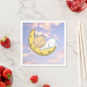 Serviette En Papier Moon Baby Design (En situation)
