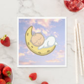 Serviette En Papier Moon Baby Design (En situation)