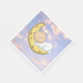 Serviette En Papier Moon Baby Design (Coin)
