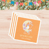 Serviette En Papier Moon Cute Ghost Éffrayant Un Halloween 1er Anniver