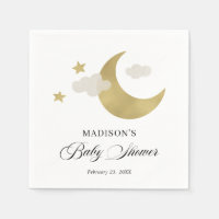 Moon Stars Nuages Baby shower de script fantaisie