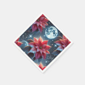 Serviette En Papier Moonlight Poinsettia Moonlight Modèle Floral Décou (Coin)