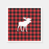 Serviette En Papier Moose Buffalo Vérifier le Cabine sauvage (Devant)