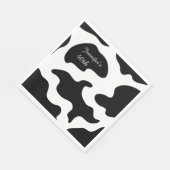 Serviette En Papier Moosiciens Vache drôle fête d'anniversaire (Coin)