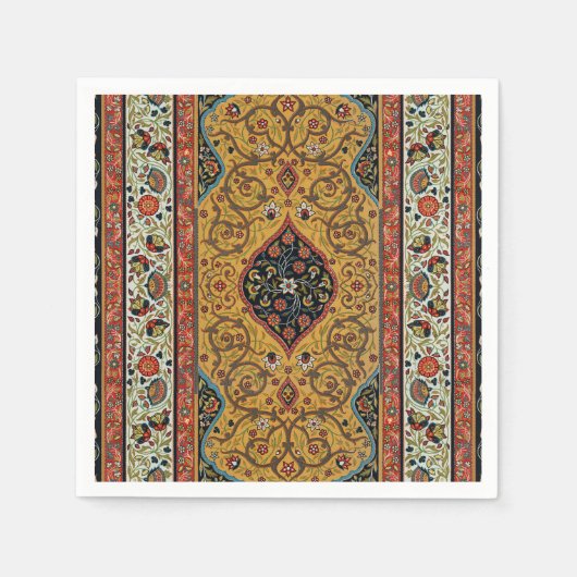 Serviette En Papier Moquette Perse antique Design élégant (Devant)