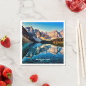 Serviette En Papier Moraine Lake, Canada, (En situation)