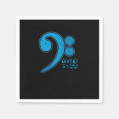 Serviette En Papier More Bass Clef Note Musical Notes Musicians Music  (Devant)