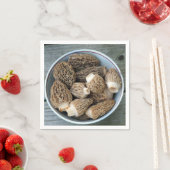 Serviette En Papier Morel Mushrooms (En situation)