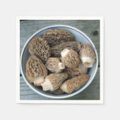 Serviette En Papier Morel Mushrooms (Devant)